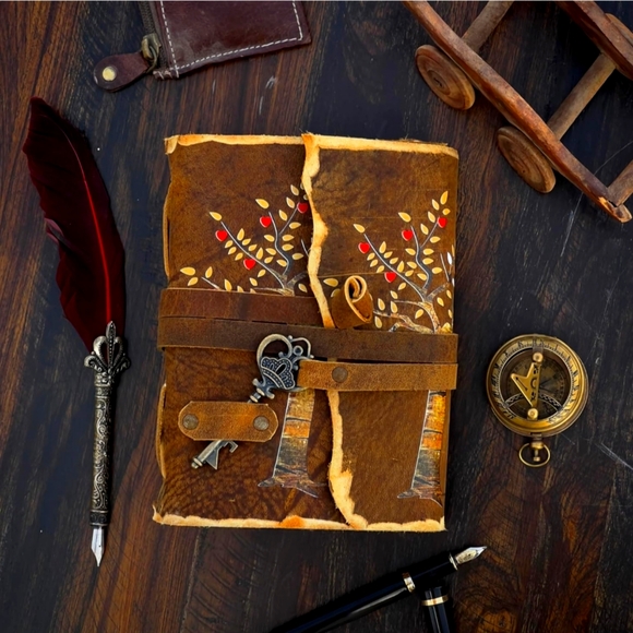 New Leather Antique Style Journal - Picture 6 of 9